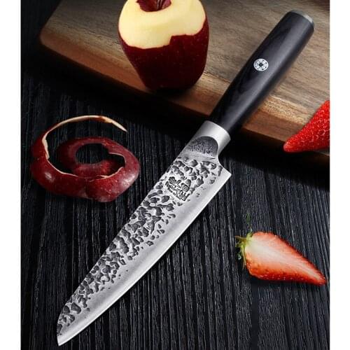 Hand-forged fruit knife household retro knife portable mini fruit knife dormitory knife super sharp 5Cr15Mov Tang Knife
