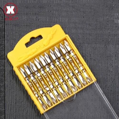 Slotted screwdrivers phillips screwdriver bit set S2 screw driver bits precision impact driver magnetic ring hexagon impact