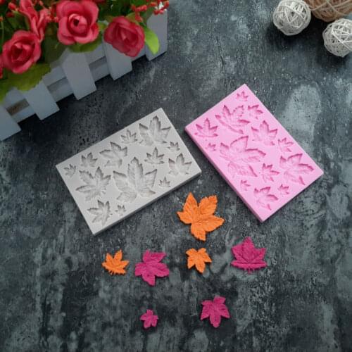 Maple Leaf Silicone Mould Cupcake Baking Mold Christmas Fondant Cake Decorating Bakeware DIY