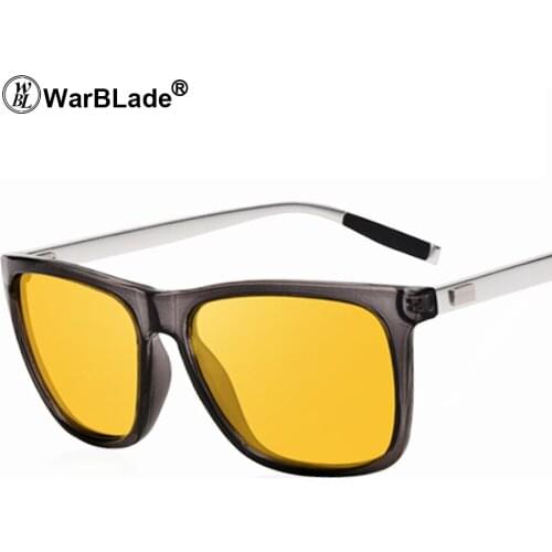 WarBLade New Polarized Night Vision Glasses Yellow Driving Sunglasses Men Women Brand Designer Goggles Eyewear Oculos 2020