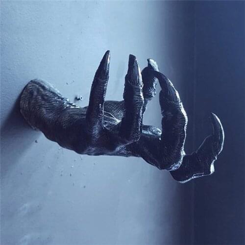 Witch hand statue aesthetic art wall hanging resin retro wall sculpture garden decoration outdoor decoration D253