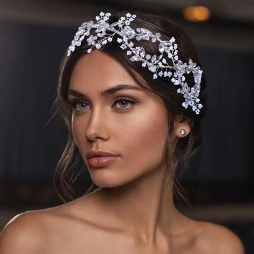 HP288 Bridal Crown for Wedding Bride Hair Accessories for Women Wedding Headpieces Bride Headdress and Tiaras Bridal Headwear