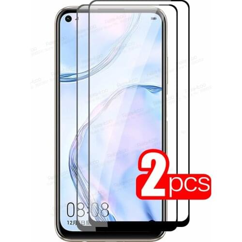 2-1pcs protective glass For huawei p40 lite p30 light p20 pro p 20 30 40 p40lite E p30lite p20lite screen protector cover Film