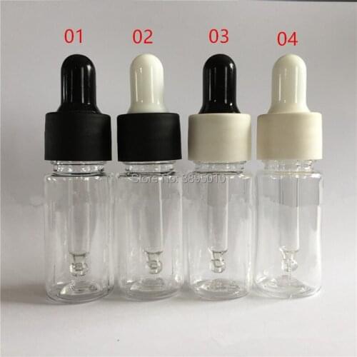 10ml liquid PET Plastic Dropper Bottle Clear Dropper Containers for Essential Oil F1154