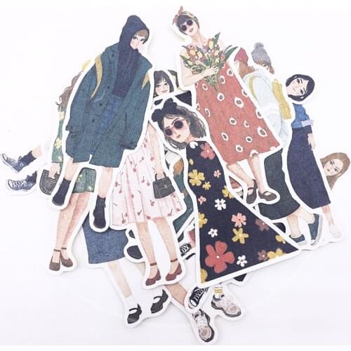 15pcs girl stickers/Scrapbooking Stickers /Decorative Sticker /DIY Craft Photo Albums