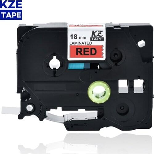 18mm Tze441 Black on Red Laminated Label Tape Cassette Cartridge label ribbon tze tape Tze-441 tze 441 tze441 for P-touch PT