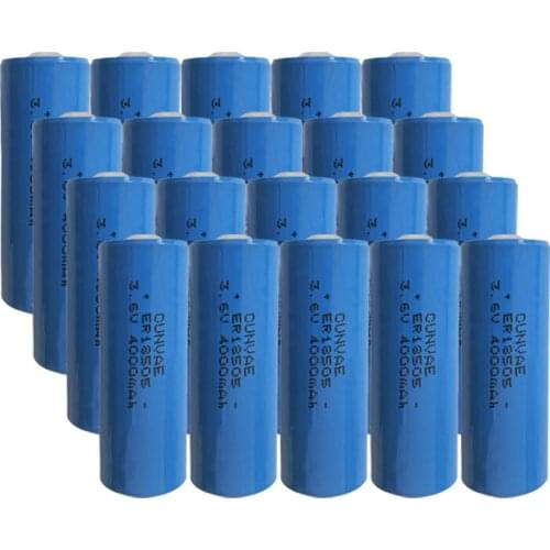 20Packs 3.6V battery ER18505 18505 3.6V 4000mah Capacity type A water meter Li-ion lithium battery Intelligent instrument