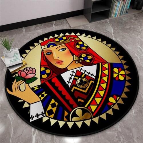 3D Round Large Rug Carpets for Living Room Bedroom Decor Big Rugs Kid Room play Area Rug for Modern Home Coffee Table Floor Mats