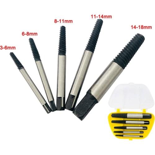 5Pcs Damaged Screw Extractor Drill Bit Set Easily Take Out Broken Screw Bolt Remover Stripped Metric Screws Extractor