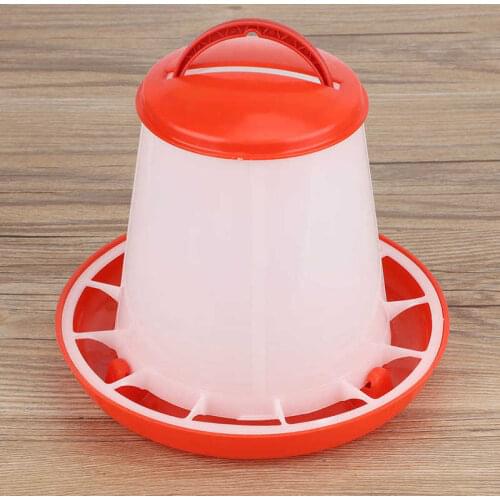 5x Auto Plastic Chicken Feeder Drinker for Poultry Chick Hen Quail Waterer 1.5kg Water Bucket Drinking Fountain Farming Tools