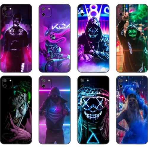 Black tpu Case For OPPO Realme C11 C20 C21 Case Back Cover Bumper Street Brand Boy Girls