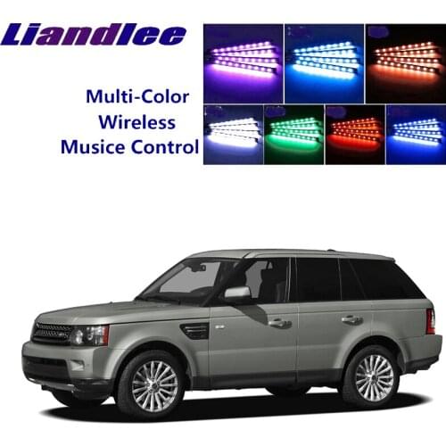 LiandLee Car Interior Floor Decorative Atmosphere Seats Ambient Neon light For Range For Rover RR Sport