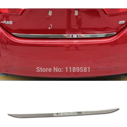 For Toyota Corolla 2014 2015 2016 Stainless Steel Rear Door Trunk Lid Below Cover Trim Exterior Molding Stickers