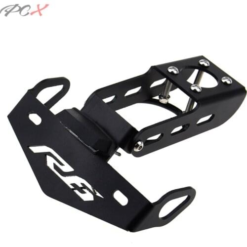 For Yamaha YZF-R6 R6 2006-2016 Motorcycle Rear Tail Parts Bracket CNC License Plate Holder LED Light