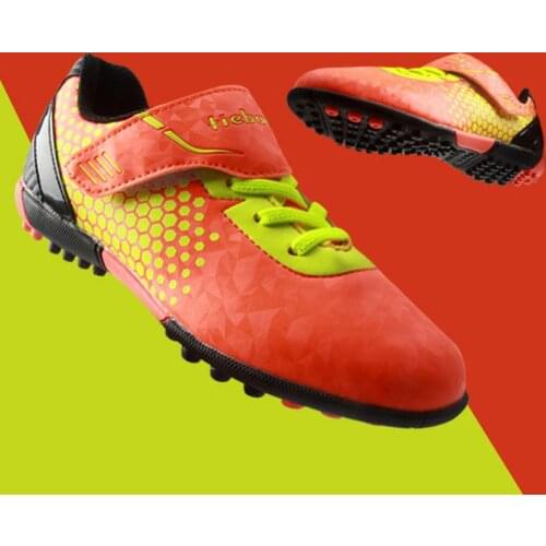 Hot Sale! Tiebao Boys Girls Soccer Shoes TF Turf Football Shoes Outdoor Soccer Traing Boots For Children Soccer Sneakers EU30-37