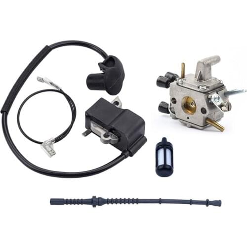 Carburettor Kit for STIHL Fs120 Fs250 Fs200 Ignition Coil Fuel Filter Wire Trimmer