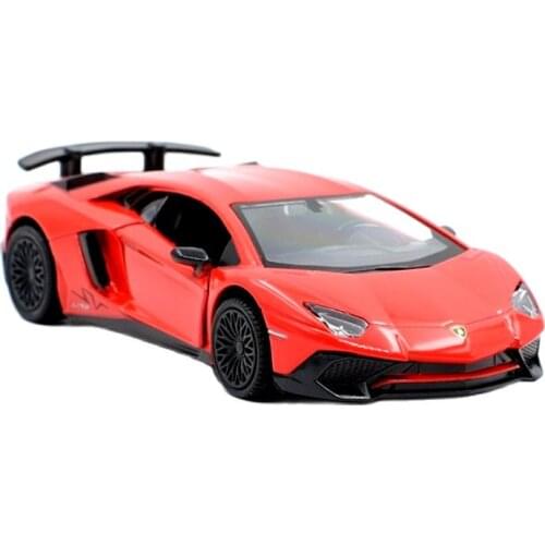 Lamborghini Aventador 1/36 Metal Vehicle Diecast Pull Back Car Goods Model Toys for Adults Collection Office Home Decoration