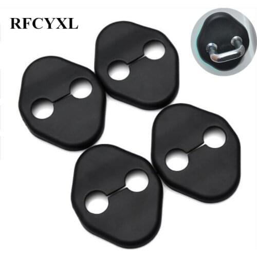 Car Door Lock Buckle Cover For Kia Rio 2012-2015 Special Modified Lock Cover Car Styling Accessories 4pcs