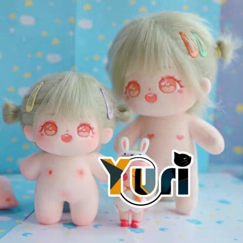 Original Idol Star Plush 15cm 20cm Wig Doll Toy Body Collection Limit Cosplay Gift C GG