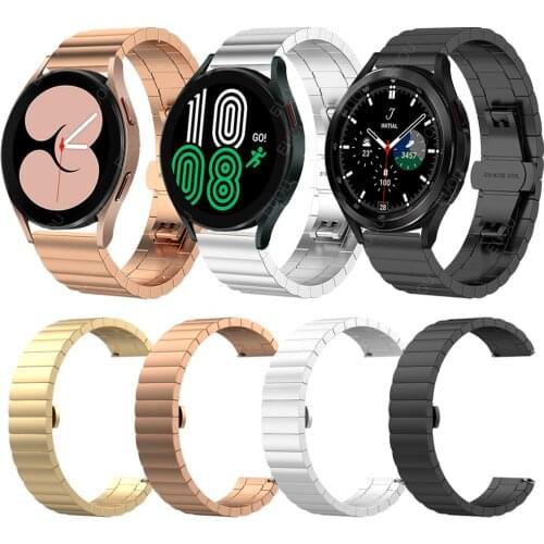 Metal Strap For Samsung Galaxy Watch 4 classic 46mm 42mm Wristband Galaxy Watch4 44mm 40mm Stainless Steel Band Active2 Bracelet
