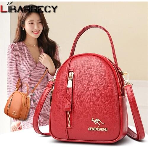 Fashion Trend Crossbody Bags for 2021 New Women Solid Color Shoulder Bags Designer PU Leather Handbags Small Women Messenger Bag