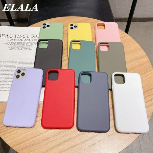Liquid Silicone Soft Case For iPhone 12 11 Pro Max XR XS X 7 8 6 Plus SE 2020 Candy Color Etui Shockproof Protection Phone Cover