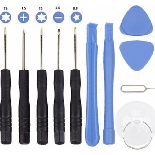100set 11 in 1 Repair Pry Opening Tools With 5 Point Star Screwdriver kit For iphone 4 4G 5 for samsung