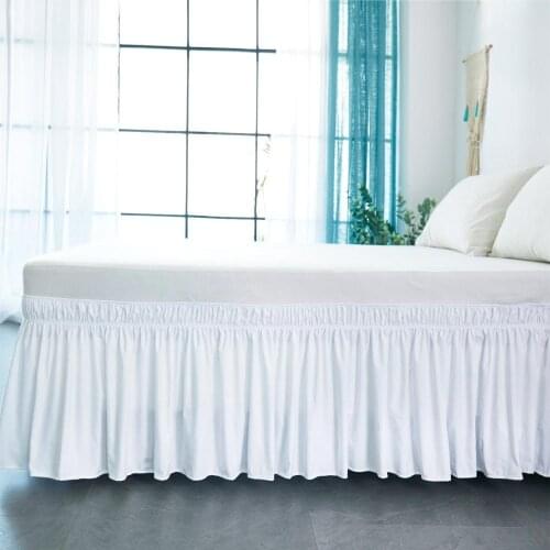 Modern Microfiber Solid Bed Skirt Dust Without Bed Surface Twin Bed Off King Skirt Queen/ Easy Height 38cm On/Easy /Full/ Size