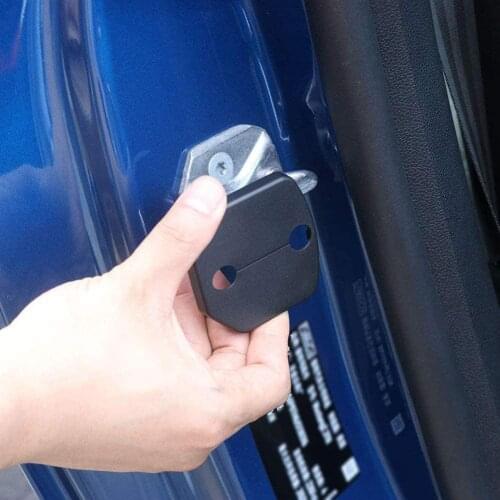 For Ford Mustang 2015-2018 Plastic Door Lock Hook Cover Gap Catches Latches Kits Trim