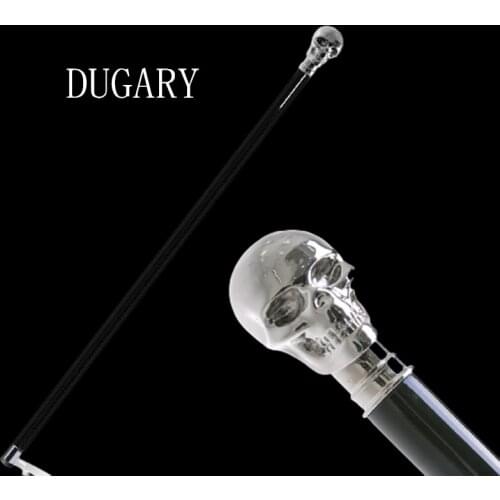 DUGARY Luxury Fashion Walking Stick Man Cane Women Party Walking Elegant High quality brand metal Skull cosplay Detachable