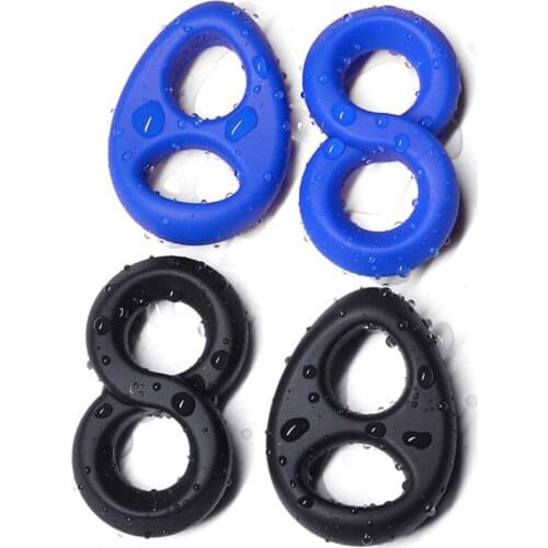 Silicone Cock Ring Penis Lock Scrotum Bondage Delay Ring For Men Dick Adult Products Erotic Mens Sex Toys For Penis Cockring