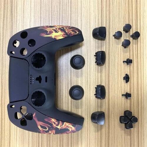 Replacement Housing Cover Case for PS5 Wireless Joystick Controller DIY Front Rear Faceplate Protective Cover Skin