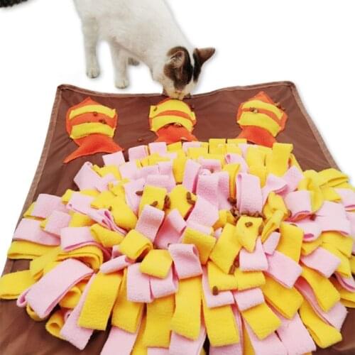 Pet Dog Snuffle Mat Nose Smell Training Blanket Sniffing Pad Slow Feeding Bowl Food Dispenser Carpet Relieve Stress Toys