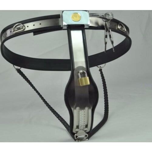 Products sex shop hot sex toys of Stainless steel female chastity belt bdsm bondage harness fetish toys sextoys adult for women