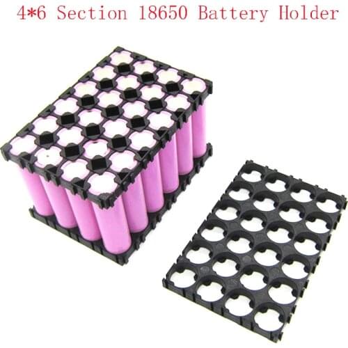 1Pcs 4*6 Cell 18650 Battery Holder Spacer Radiating Shell 18650 Bracket Plastic Holder Bracket