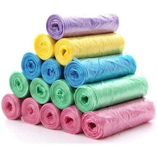 100 Pc Thicken Disposable Plastic Bags Flat top type Garbage disposal pouch Trash can organize storage Home Cleaning Accessories