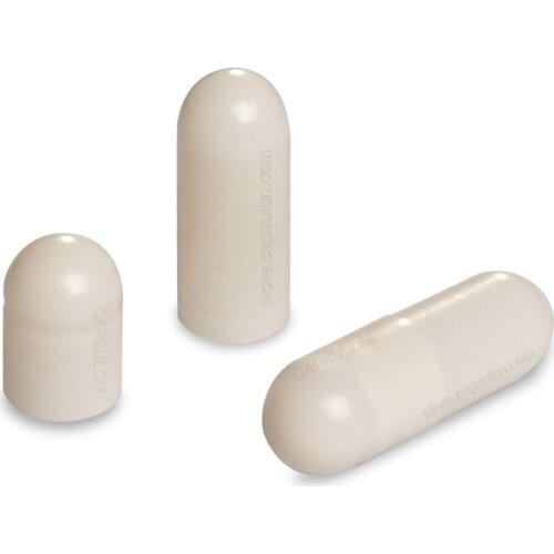 CapsulCN (10,000pcs/pack) Size 3 White Separated Joined Empty Gelatin Fillable Capsule