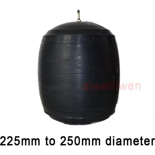 225mm to 250mm Water plugging airbag water shutoff balloon municipal pipeline gas bag Rubber stopper Inflatable Test Closed ball