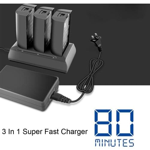 Drone Accessories Charger For Parrot Bebop 2 Drone/FPV Balanced Battery 3 In 1 Super Fast Charger Adapter