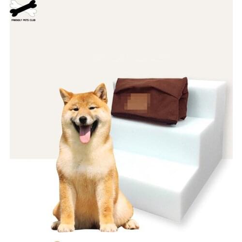 3/4 layers Dog Stairs Washable Pet climbing ladder zipper Dog house Crawl Slope bed sponge climb sofa for small medium dogs