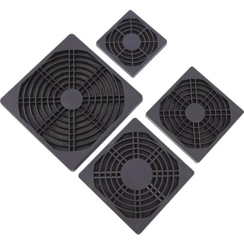 5pcs 60mm 80mm 90mm 120mm PC Case Fan Dust Filter Screen Plastic Dustproof Grills Protector Cover for Desktop Computer Cleaning