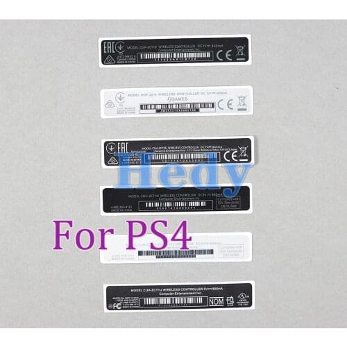 OCGAME 10pcs/lot OEM for PS4 Controller housing Shell Slim Black Back Sticker Lable Seals