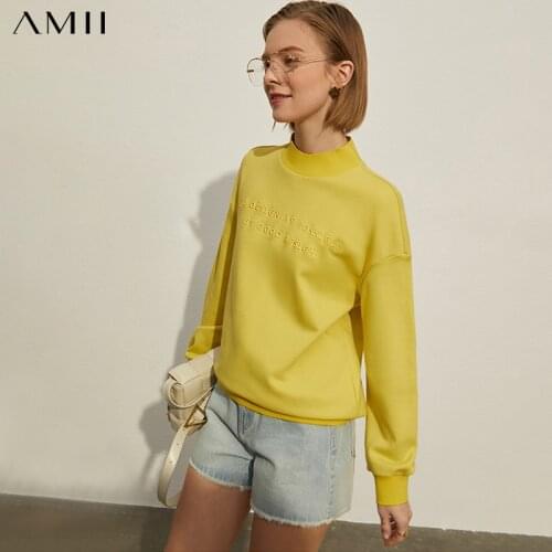 Женские толстовки с надписями Amii China At AliExpress