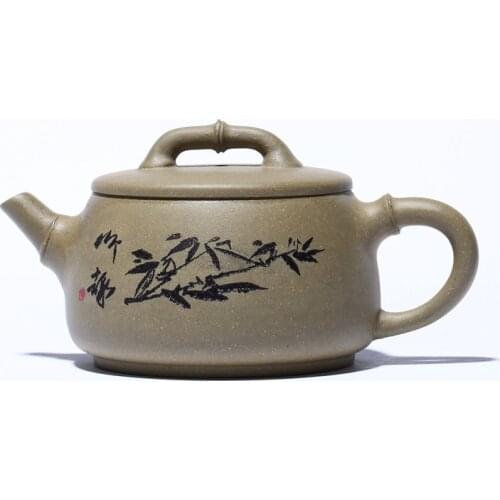 Purple Clay Teapot, Raw Ore, Crab Shell, Green Mud, Bamboo Leaf, Hanwa, Teapot, Chinese Tea Set, Kung Fu Tea Set, Teapot