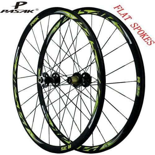 700C disc brake road wheels road bicycle disc brake road bike 30MM alloy rim 29inch Cross-country road bike. wheel flat spokes