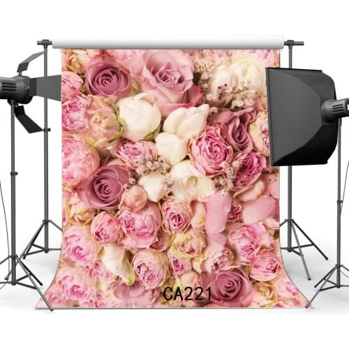 Photography Backdrop Cherry Blossom Fresh Rose Flowers Toddlers Lover Wedding Party Event Portraits Background