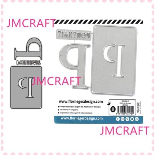 JMCRAFT 2021 Cards With English Letter P # 15 Metal Cutting Dies DIY Scrapbook Handmade Paper Craft Metal Steel Template Dies