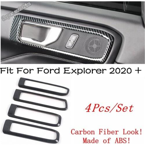 Lapetus Inner Interior Inside Door Handle Bowl Frame Cover Molding Trim Fit For Ford Explorer 2020 2021 Refit Kit Accessories