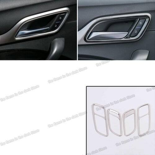 Lsrtw2017 Stainless Steel Car Interior Door Handle Frame Trims for Mg Mg6 2018 2019 2020 Accessories Auto Styling