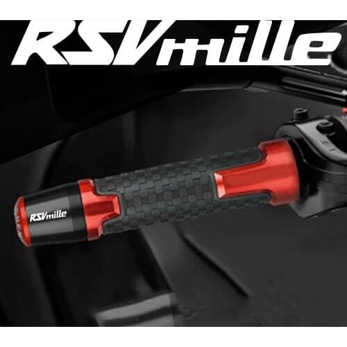 Motorcycle 7/8" Handlebar Grips Aluminum Bar End Plug Caps Handle Bar For Aprilia RSV MILLE / R 1999 2000 2001 2002 2003 2004